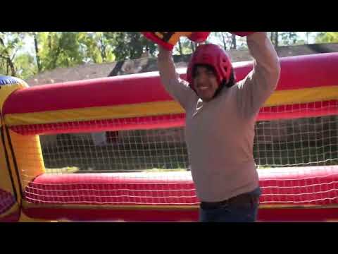 Boxing Ring with Giant Gloves - Video