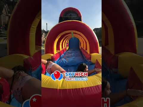 20ft Rainbow Screamer Slide w/ Slip N Slide - Video