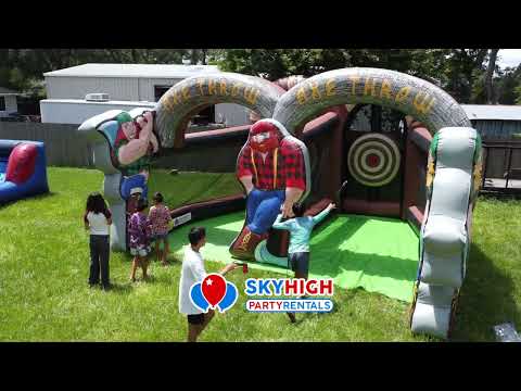 Lumberjack Inflatable Axe Throw (Double) - Video