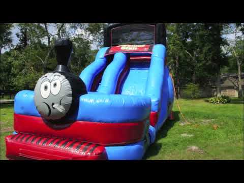 18ft Stanley Steamer Train Slide (Wet & Dry) - Video