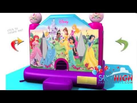 Disney Princess 2 Bounce House Moonwalk - Video