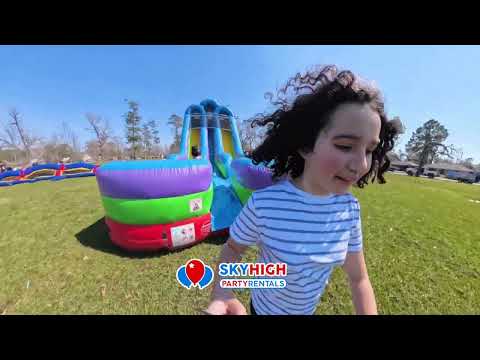 18ft Retro Double (Dry or Wet/Water Slide) - Video