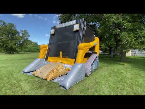 Skid Loader Construction Bounce House - Video