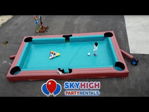 Giant Billiard Pool Table Soccer - Video