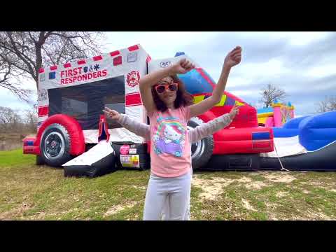 First Responders Ambulance Wet/Dry Bounce House Combo - Video