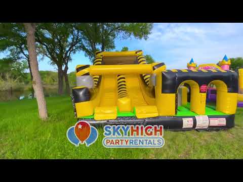 Toxic Adventure Obstacle & Rockwall Slide - Video