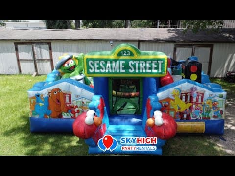 Sesame Street Toddler Bounce House Moonwalk - Video