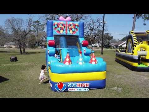 20ft Birthday Surprise Water Slide (Dry or Wet/Water Slide) - Video