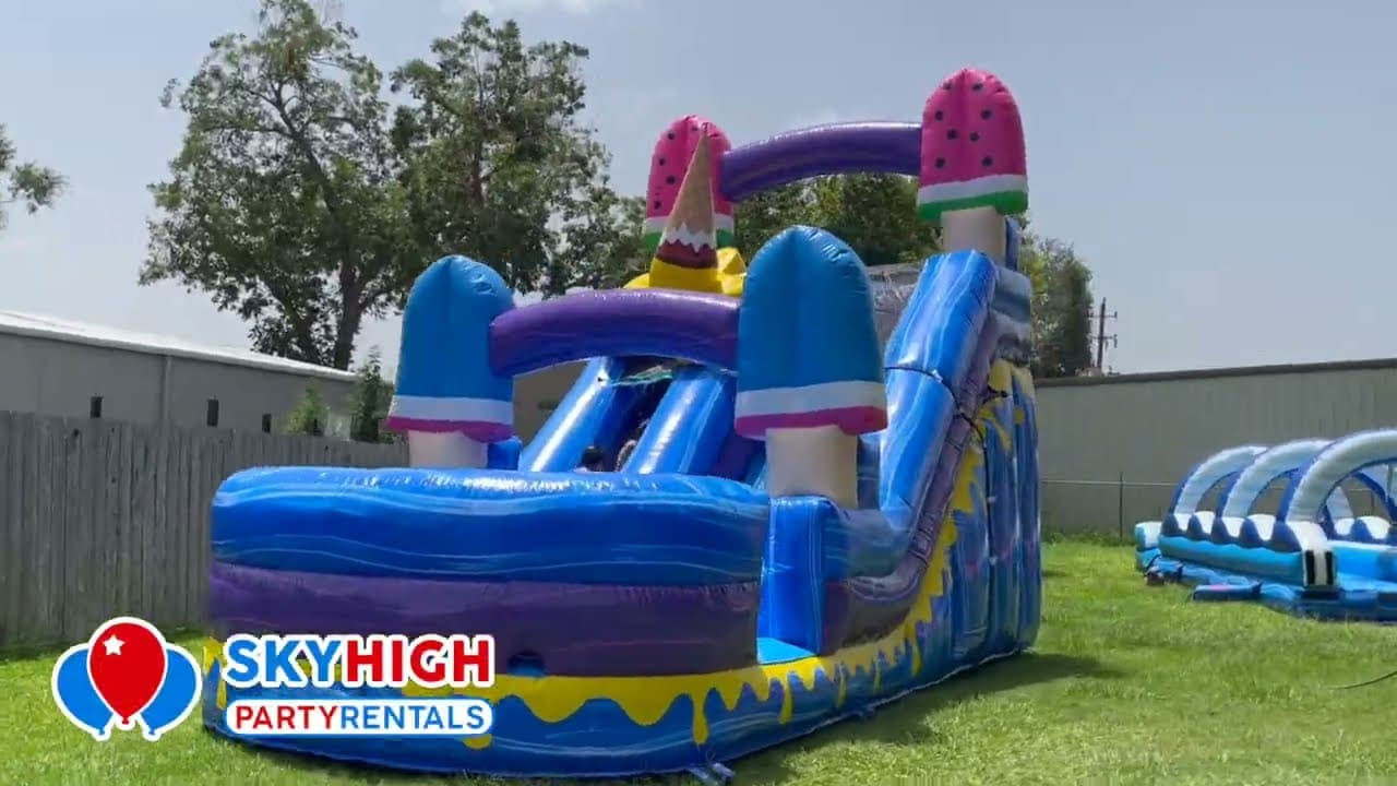 Ice Cream Wet or Dry Slide - Video