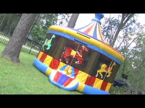 Carousel Bounce House Moonwalk - Video