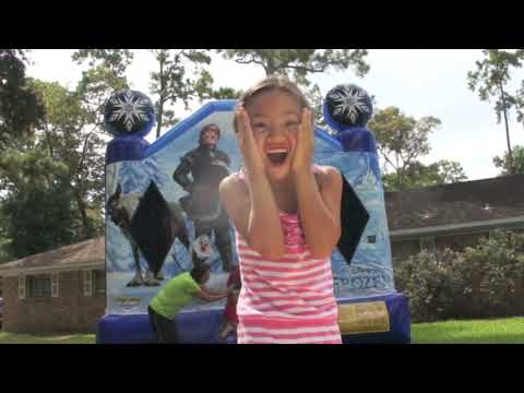 Frozen Bounce House Moonwalk - Video