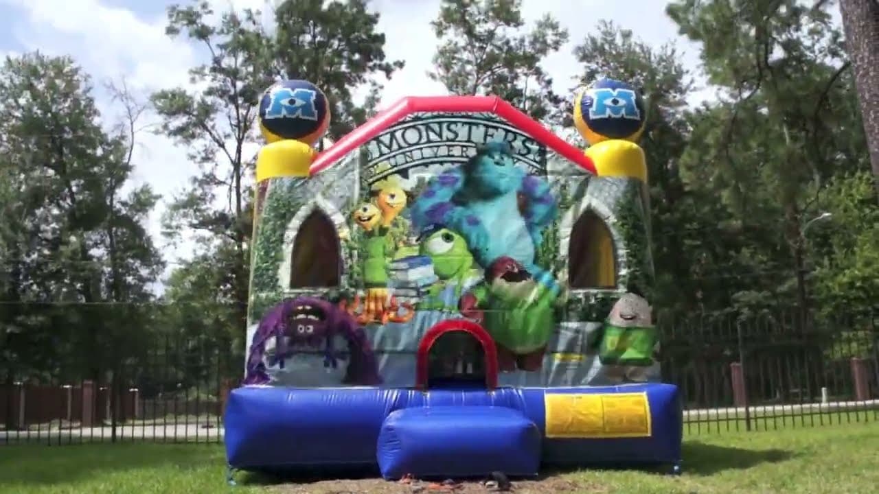 13 x 13 Monsters University Bounce House Moonwalk - Video
