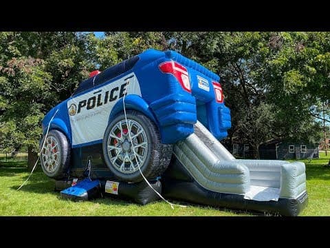 Police Cruiser Bounce House Combo - Video