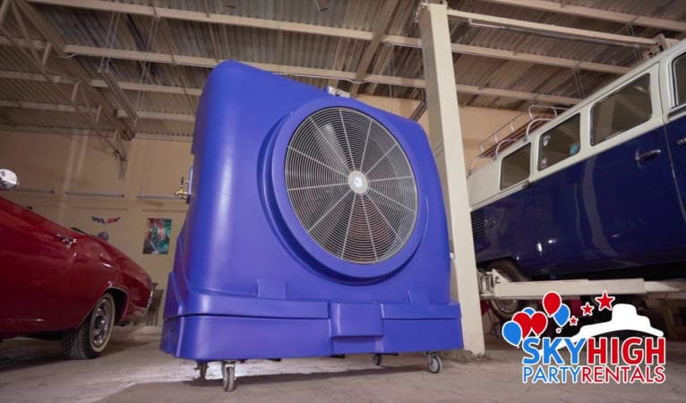24" Portable Misting Fan Rental - Video