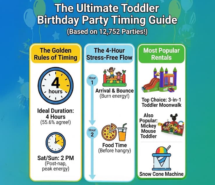 ¿A Qué Hora Debe Empezar una Fiesta de Cumpleaños para Niños Pequeños?