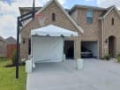 10x10 ft clear-side canopy tent rental in Houston ideal for Kingwood parties and outdoor events.