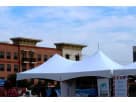 Renta de carpa high peak 10x20 en Houston con lados abiertos, ideal para fiestas en Pearland.