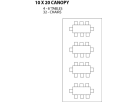 10 x 20 tent layout