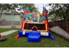 Perfect for Halloween parties in Houston, this 13x13 castle bounce house rental features twin towers and vibrant character