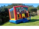 Halloween bounce house rental with slide in Dallas—13x13 moonwalk perfect for Lewisville backyard parties.