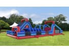 140ft U-Turn Rugged Warriors obstacle course rental in Austin with multiple slides and tunnels—ideal for Georgetown parties.