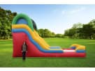 15ft water slide rental in Austin with attached splash pool — perfect for Georgetown birthday parties and summer events.