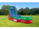 Dinosaur water slide rental in Austin with 15ft wet or dry slide, ideal for Buda birthday parties.