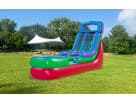 Perfect for Georgetown dinosaur parties, this 15ft retro water slide rental in Austin works wet or dry with dual lanes and splash
