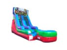 Tobogán acuático Roblox de 15ft disponible para renta en Dallas — perfecto para fiestas en Garland.
