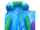 15ft Retro Rainbow wet and dry water slide rental in Austin with dual lanes — ideal for Buda parties.