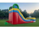 15ft water slide rental in Austin with attached pool—perfect for Leander parties and backyard events.