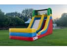 15ft water slide rental in Austin with attached pool—ideal for Pflugerville birthday parties and summer events.
