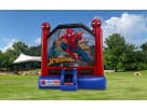 15x15 Spider-Man bounce house rental in Dallas with dual towers, perfect for kids' parties in Lewisville and surrounding areas.
