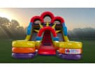 16ft Jr. Double water slide rental in Houston with dual lanes — ideal for League City birthday parties and summer celebrations.