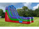 Tobogán acuático doble de 18ft disponible para renta en Austin — perfecto para eventos con dos carriles en Cedar Park.