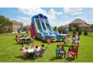 Tobogán acuático de 18ft en renta en Austin, ideal para fiestas en Round Rock con función húmeda y seca.