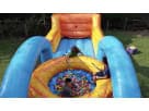 Two-player Hippo interactive game rental in Houston with dual slides and ball pit, ideal for Kingwood birthday parties.