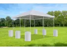 20x20 frame tent rental in Houston, perfect for outdoor events with capacity for up to 66 guests in theater-style seating.
