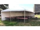 Renta de carpa marco 20x40 para eventos en Houston — ideal para bodas con capacidad hasta 133 personas en Pearland.