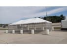 20ft x 40ft frame tent rental in Houston with open sides and no center poles, ideal for League City events accommodating up