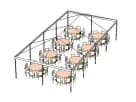 20ft x 40ft tent round tables sample layout