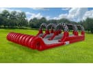 3 Lane Slip N Slide Water Slide rental in Houston with triple lane racing design, ideal for Cypress birthday parties.