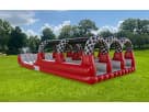 3-lane water slide rental in Austin with triple-lane racing design—ideal for Buda kids' parties and family gatherings.
