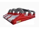 3-lane water slide rental in Houston with triple racing lanes, perfect for Spring kids' parties and family events.