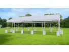 30ft x 20ft drive-through tent rental in Houston, perfect for The Woodlands events with seating for up to 100 guests.