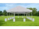 30ft x 20ft drive-through tent rental in Houston with peaked roof, ideal for Cypress events and outdoor receptions seating up