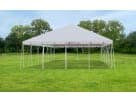 Renta de carpa tipo marco de 30x50 pies ideal para bodas y eventos grandes en Houston, con capacidad para 125 personas en cena.