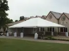 Perfect for Spring weddings and corporate events, this 30x40 frame tent rental in Houston seats 200 guests with no center poles