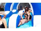Tobogán acuático doble de 32 pies disponible para renta en Houston — perfecto para fiestas en The Woodlands con niños y adultos.
