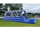 Tobogán acuático doble de 32ft para adultos e niños en renta Houston — ideal para fiestas en Spring.